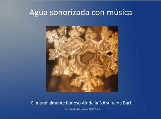 emoto cristales de agua sonorizada con música bach air emoto cristales de agua sonorizada con música bach air